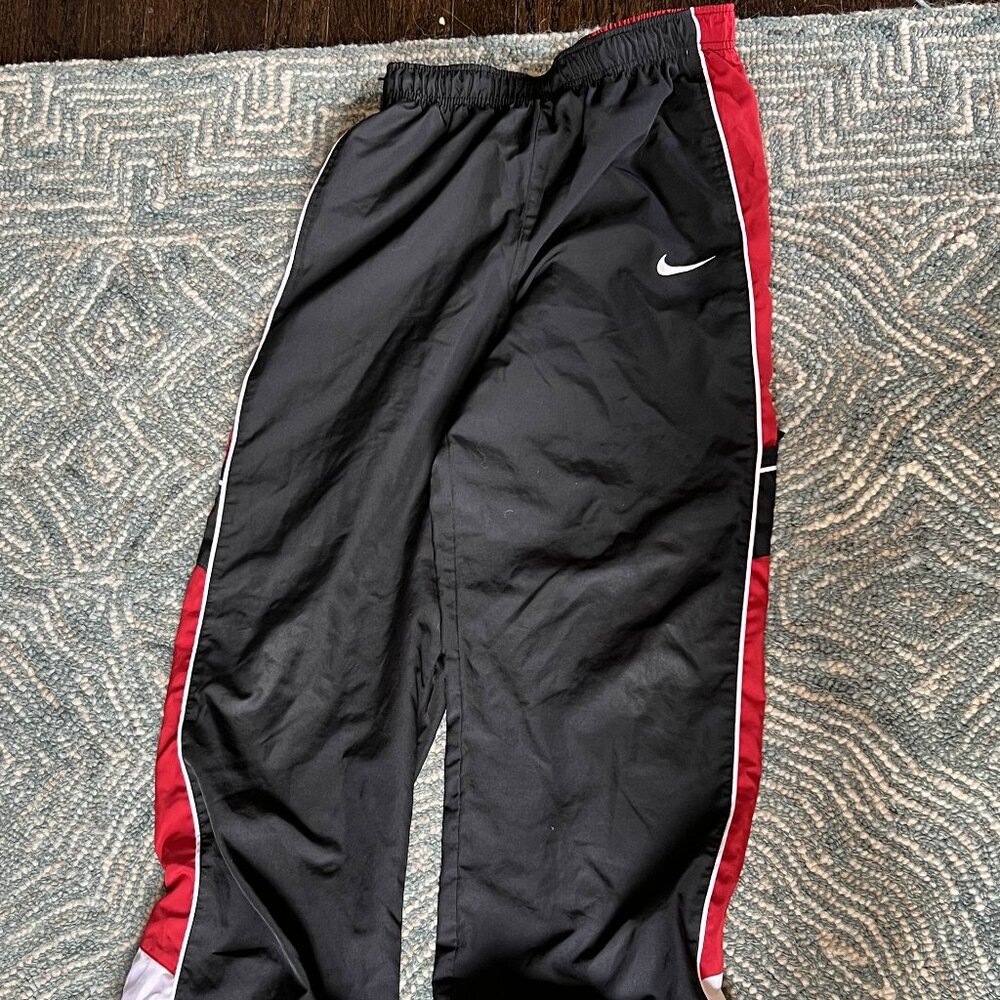 Nike - Boys Red & White Trackpants - Size XL
